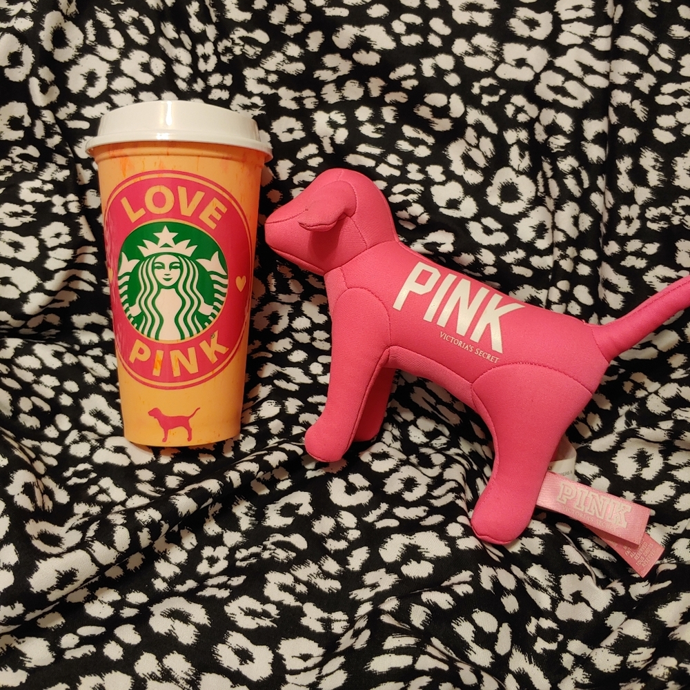 Custom PINK VS Starbucks cup